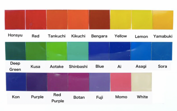 色漆（半艶呂色） 1kg in pouch/ 漆１：１顔料 (Half matte Colored Urushi  1kg in pouch/ Urushi to pigment 1:1 ratio)