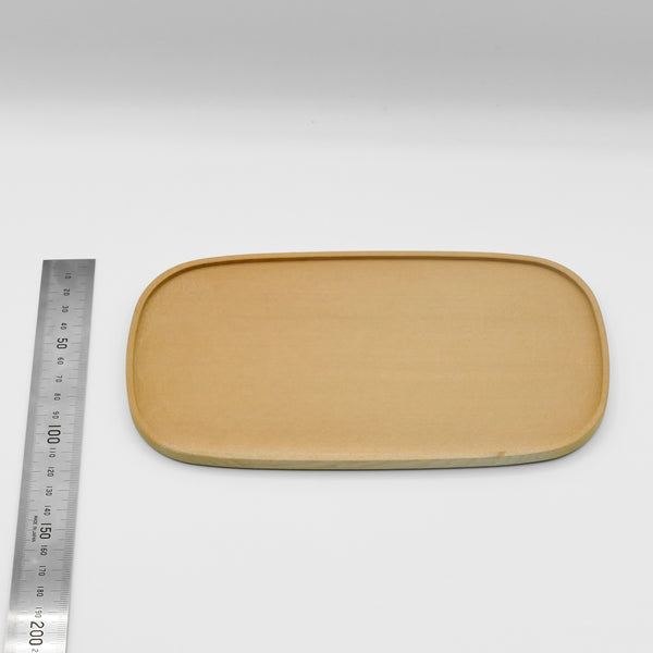 Wajima-made Katsura Oval-edged Compact Plate / No.224　輪島製　小判型縁付プレート