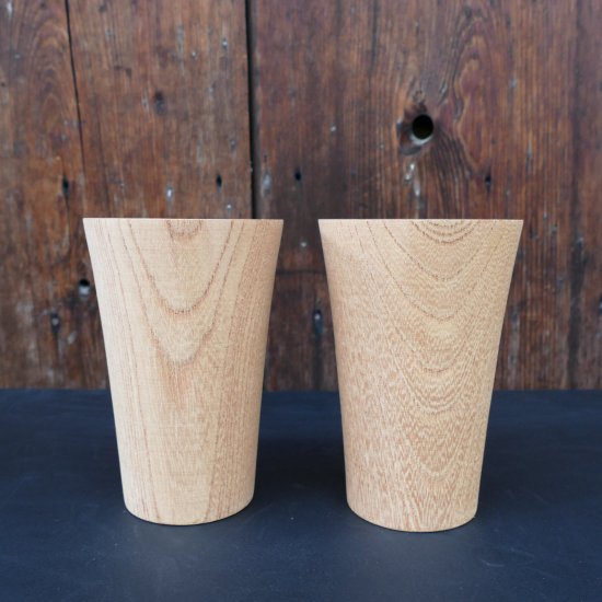 Cups tumblers for DIY/欅　ビアカップ