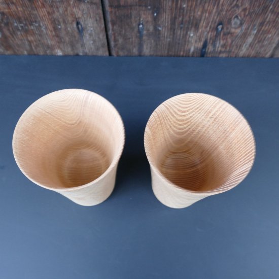 Cups tumblers for DIY/欅　ビアカップ